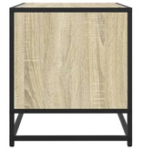 VidaXL Tv-meubel 120,5x40x46cm bewerkt hout metaal sonoma eikenkleurig