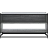 VidaXL Tv-meubel 91x40x46 cm bewerkt hout metaal grijs sonoma eiken
