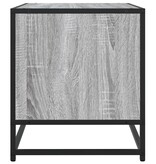 VidaXL Tv-meubel 91x40x46 cm bewerkt hout metaal grijs sonoma eiken