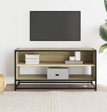 VidaXL Tv-meubel 91x40x46 cm bewerkt hout metaal sonoma eikenkleurig