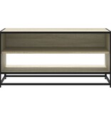 VidaXL Tv-meubel 91x40x46 cm bewerkt hout metaal sonoma eikenkleurig