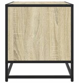 VidaXL Tv-meubel 91x40x46 cm bewerkt hout metaal sonoma eikenkleurig