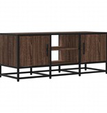 VidaXL Tv-meubel 100x35x41 cm bewerkt hout metaal bruin eikenkleur