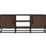 VidaXL Tv-meubel 100x35x41 cm bewerkt hout metaal bruin eikenkleur