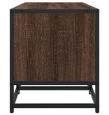 VidaXL Tv-meubel 100x35x41 cm bewerkt hout metaal bruin eikenkleur