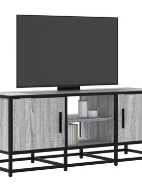 VidaXL Tv-meubel 100x35x41 cm bewerkt hout metaal grijs sonoma eiken