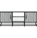 VidaXL Tv-meubel 100x35x41 cm bewerkt hout metaal grijs sonoma eiken