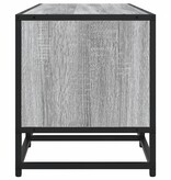 VidaXL Tv-meubel 100x35x41 cm bewerkt hout metaal grijs sonoma eiken