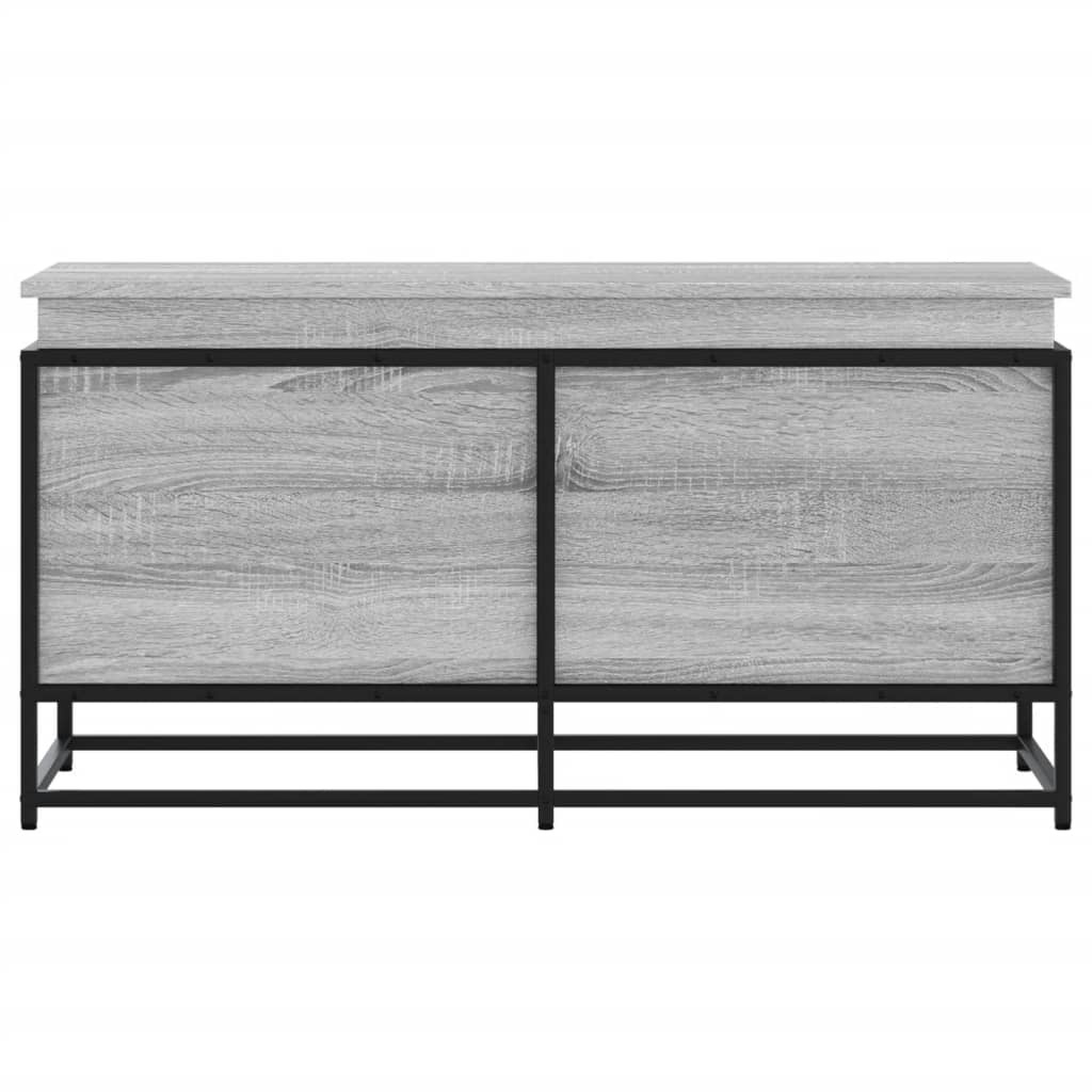 VidaXL Opbergbox met deksel 100x40x51,5 cm bewerkt hout grijs sonoma
