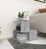 VidaXL Bijzettafel 40x40x40 cm bewerkt hout grijs sonoma eikenkleurig