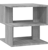 VidaXL Bijzettafel 40x40x40 cm bewerkt hout grijs sonoma eikenkleurig