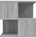 VidaXL Bijzettafel 40x40x40 cm bewerkt hout grijs sonoma eikenkleurig