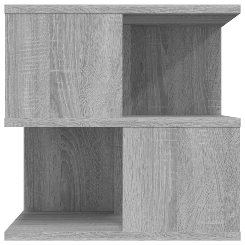 VidaXL Bijzettafel 40x40x40 cm bewerkt hout grijs sonoma eikenkleurig