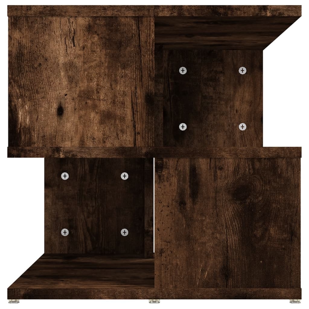 VidaXL Salontafel 40x40x40 cm bewerkt hout gerookt eikenkleurig
