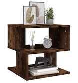 VidaXL Salontafel 40x40x40 cm bewerkt hout gerookt eikenkleurig