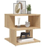 VidaXL Bijzettafel 40x40x40 cm spaanplaat sonoma eikenkleurig