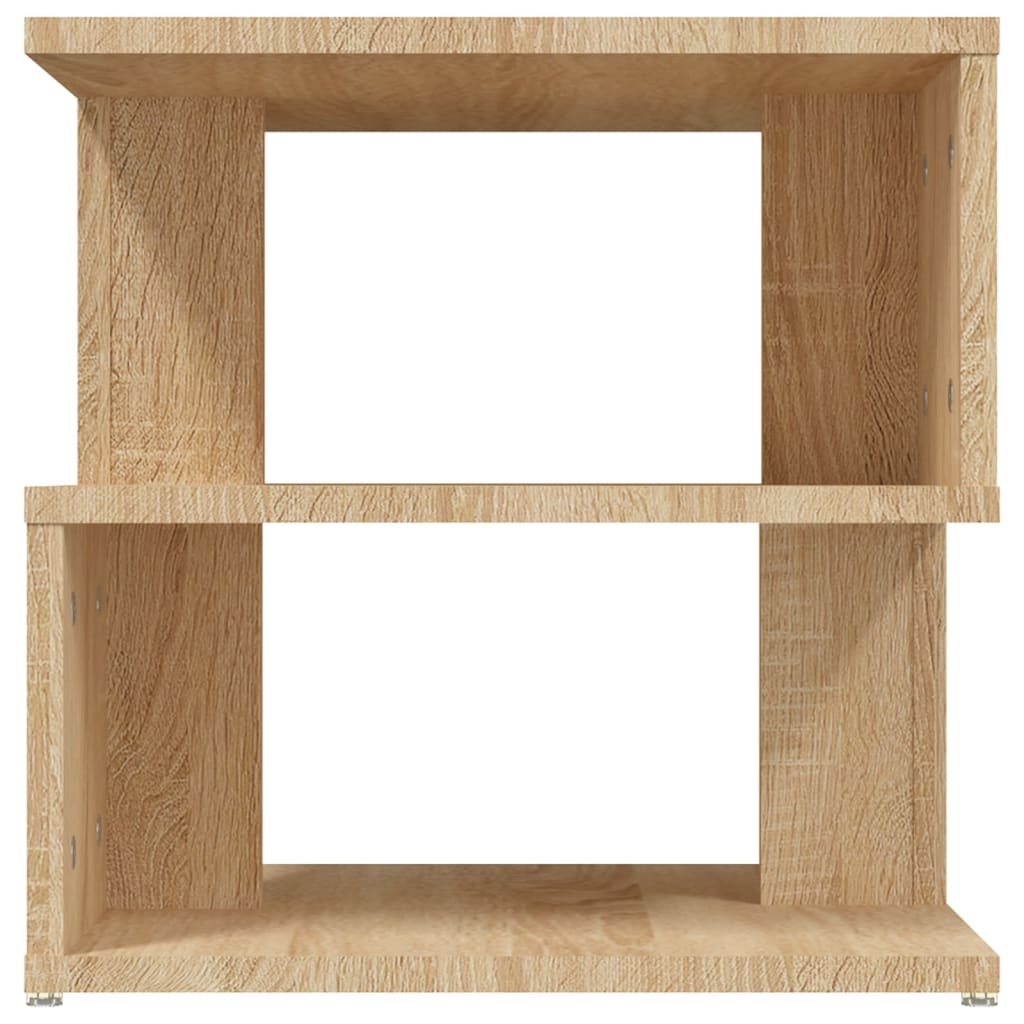 VidaXL Bijzettafel 40x40x40 cm spaanplaat sonoma eikenkleurig