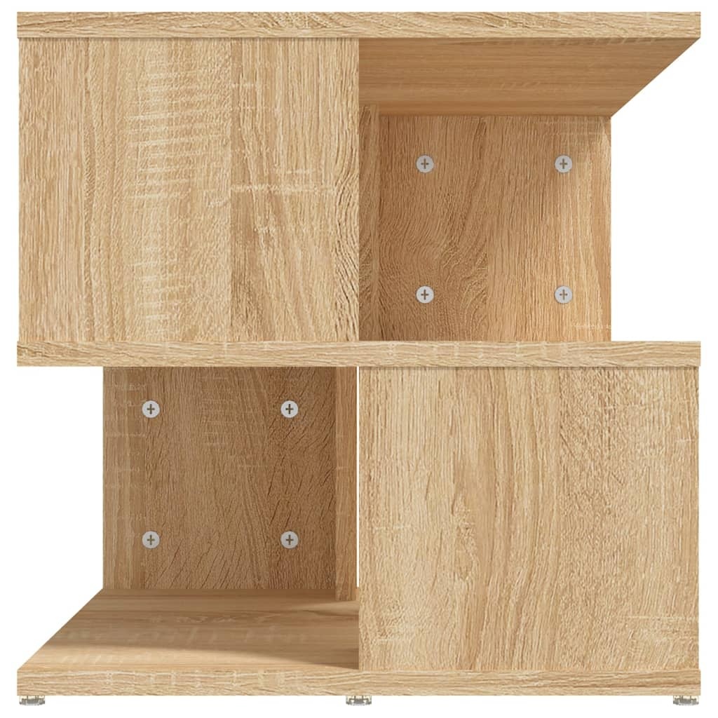 VidaXL Bijzettafel 40x40x40 cm spaanplaat sonoma eikenkleurig