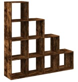 VidaXL Kamerscherm / boekenkast 131,5x29x131,5 cm hout gerookt eiken