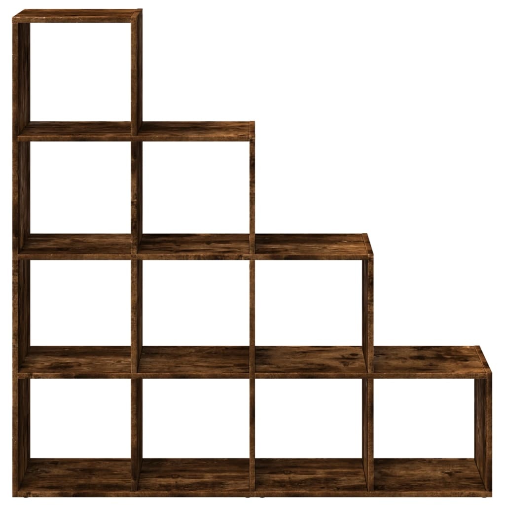 VidaXL Kamerscherm / boekenkast 131,5x29x131,5 cm hout gerookt eiken