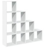 VidaXL Kamerscherm / boekenkast 4-laags 131,5x29x131,5 cm hout wit