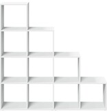 VidaXL Kamerscherm / boekenkast 4-laags 131,5x29x131,5 cm hout wit