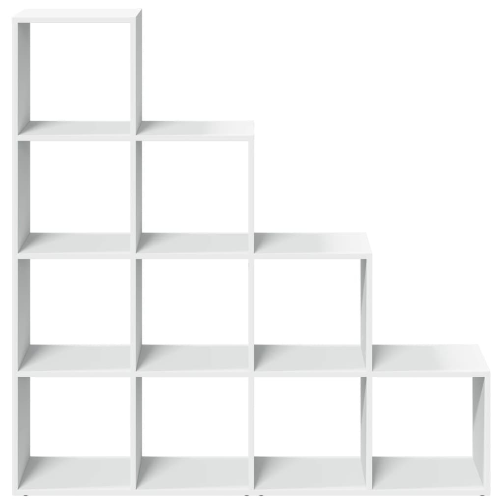 VidaXL Kamerscherm / boekenkast 4-laags 131,5x29x131,5 cm hout wit