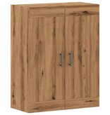 VidaXL Wandkast 69,5x34x90 cm bewerkt hout artisanaal eikenkleurig