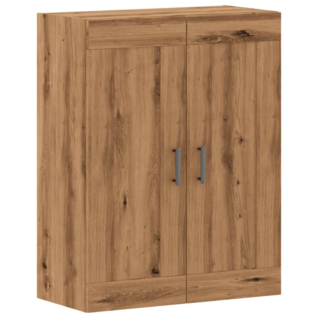 VidaXL Wandkast 69,5x34x90 cm bewerkt hout artisanaal eikenkleurig