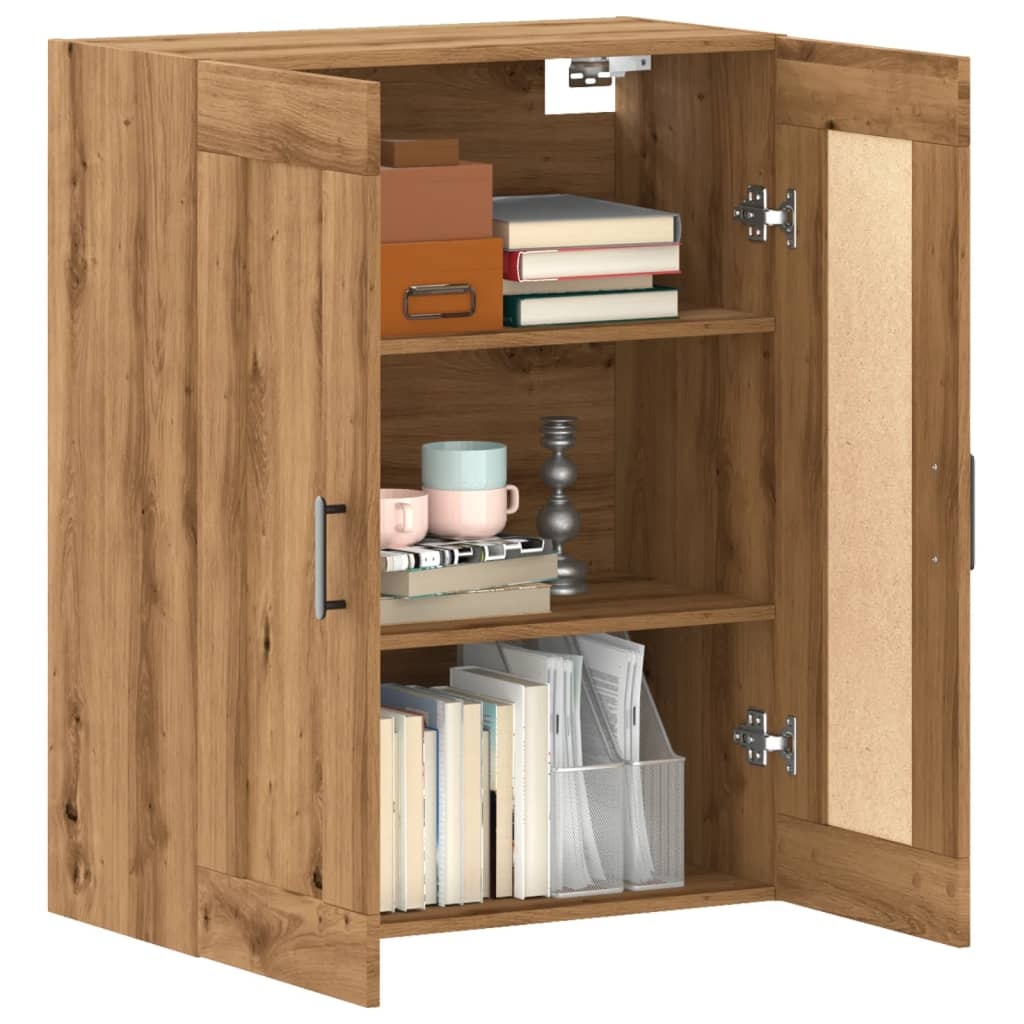 VidaXL Wandkast 69,5x34x90 cm bewerkt hout artisanaal eikenkleurig