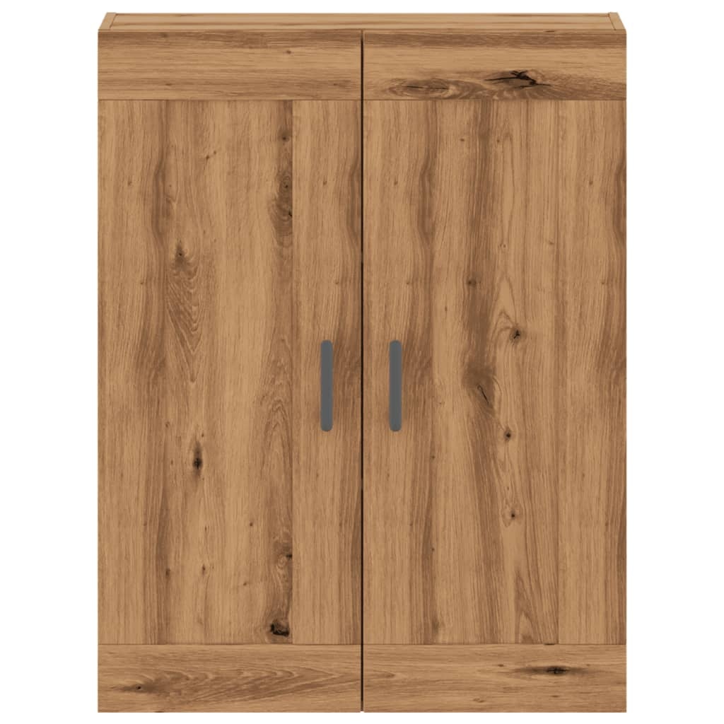 VidaXL Wandkast 69,5x34x90 cm bewerkt hout artisanaal eikenkleurig