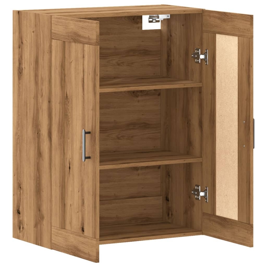 VidaXL Wandkast 69,5x34x90 cm bewerkt hout artisanaal eikenkleurig