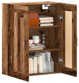 VidaXL Wandkast 69,5x34x90 cm bewerkt hout oud houtkleurig