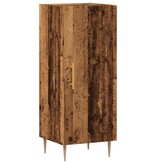 VidaXL Dressoir 34,5x34x90 cm bewerkt hout oud houtkleurig