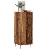 VidaXL Dressoir 34,5x34x90 cm bewerkt hout oud houtkleurig