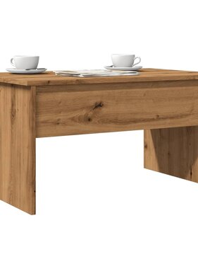 VidaXL Salontafel 80x50,5x41,5 cm bewerkt hout artisanaal eikenkleurig