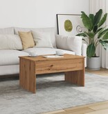 VidaXL Salontafel 80x50,5x41,5 cm bewerkt hout artisanaal eikenkleurig