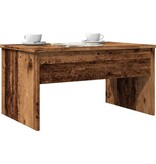 VidaXL Salontafel 80x50,5x41,5 cm bewerkt hout oud houtkleurig