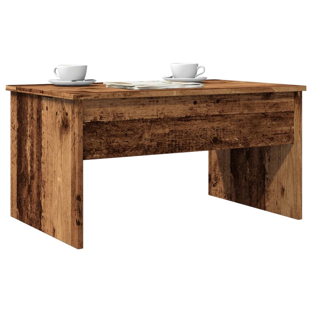 VidaXL Salontafel 80x50,5x41,5 cm bewerkt hout oud houtkleurig