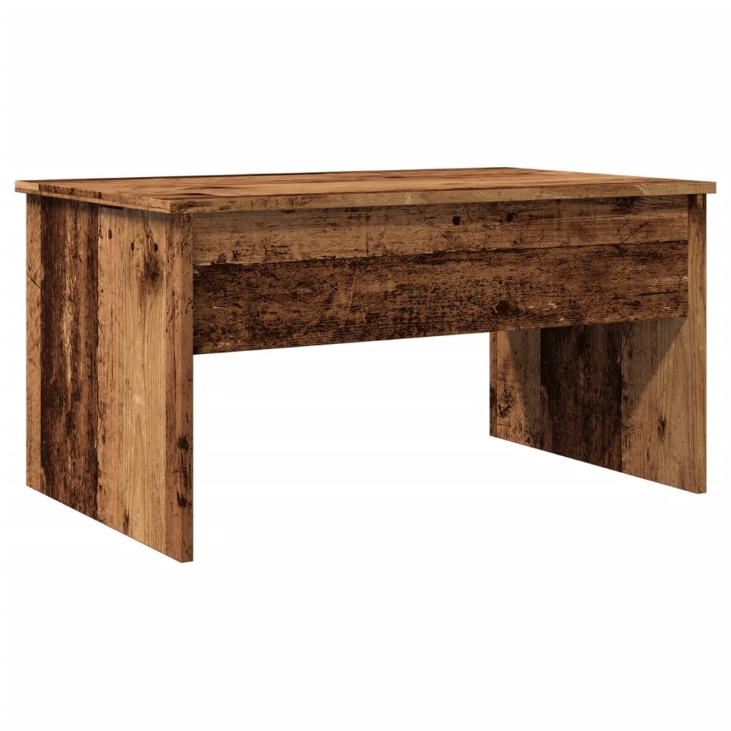 VidaXL Salontafel 80x50,5x41,5 cm bewerkt hout oud houtkleurig
