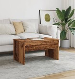 VidaXL Salontafel 80x50,5x41,5 cm bewerkt hout oud houtkleurig