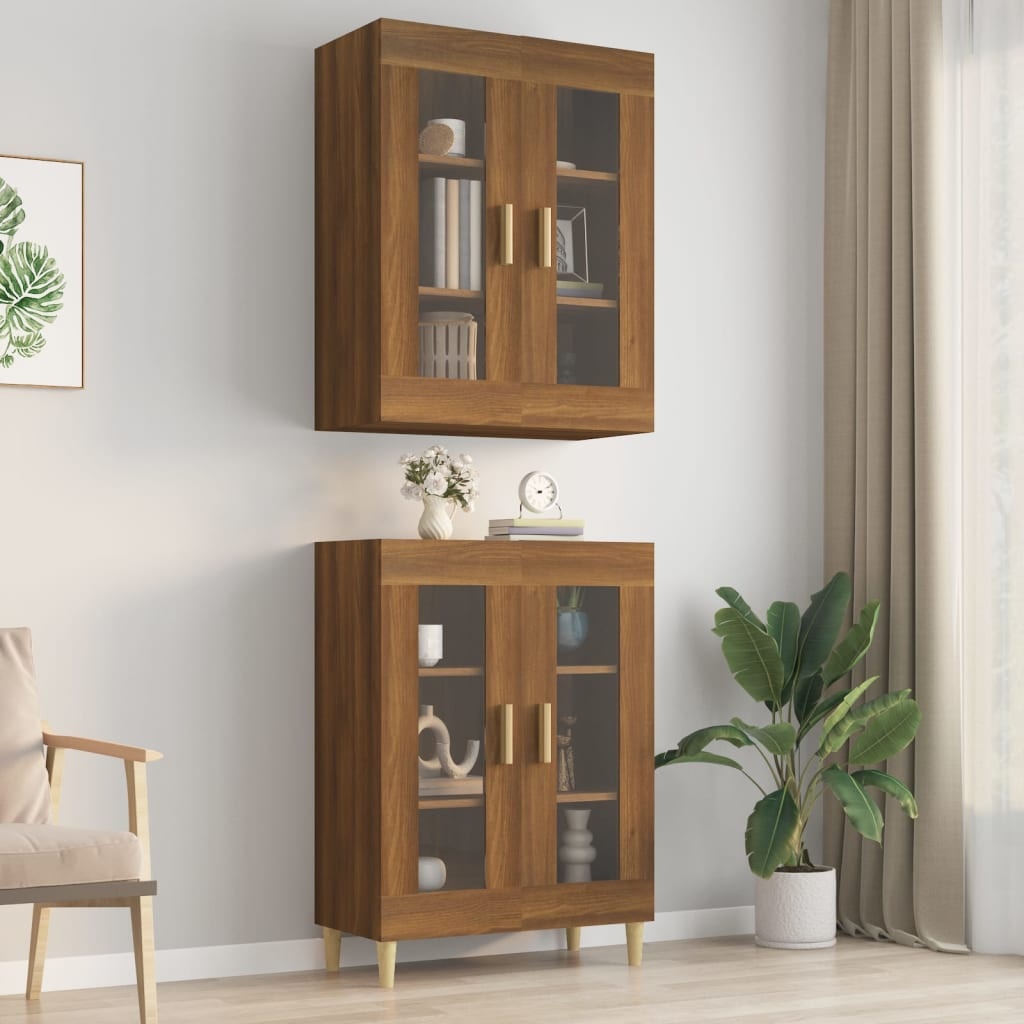 VidaXL Hangkast 69,5x34x90 cm bruin eikenkleur