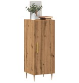 VidaXL Dressoir 34,5x34x90 cm bewerkt hout artisanaal eikenkleurig