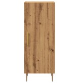 VidaXL Dressoir 34,5x34x90 cm bewerkt hout artisanaal eikenkleurig