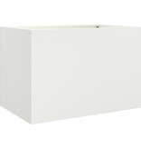 VidaXL Plantenbak 62x40x39 cm staal wit