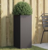 VidaXL Plantenbak 32x29x75 cm staal zwart