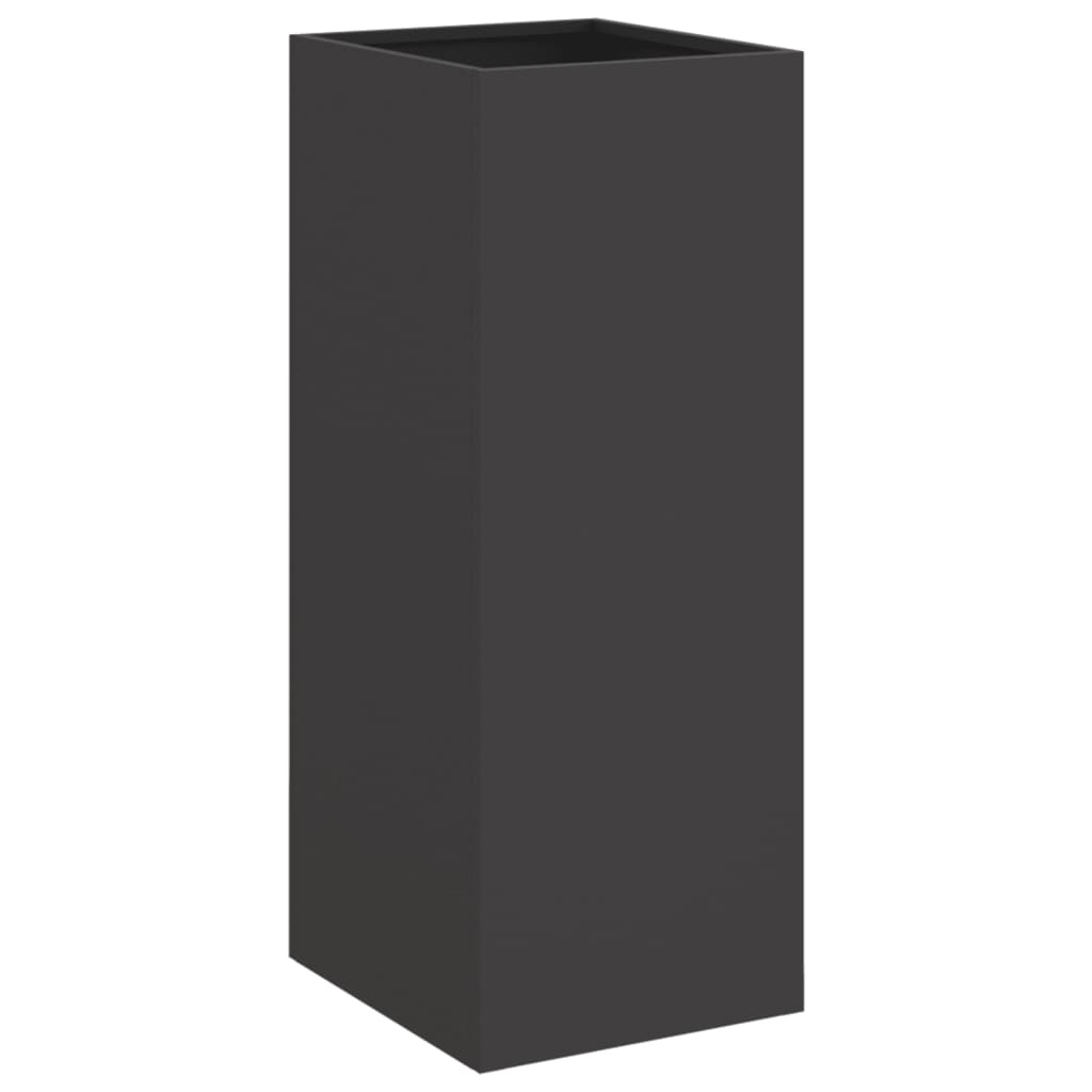 VidaXL Plantenbak 32x29x75 cm staal zwart