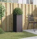 VidaXL Plantenbak 32x29x75 cm staal zwart