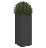 VidaXL Plantenbak 32x29x75 cm staal zwart