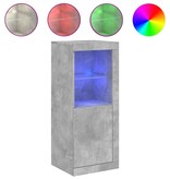VidaXL Dressoir met LED-verlichting 41x37x100 cm betongrijs